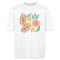 Stanley/Stella Unisex Oversize Bio-T-Shirt - “Tropische Früchte” - weiß
