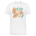 Männer Gildan Heavy T-Shirt - “Tropische Früchte” - weiß