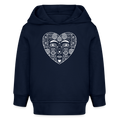Stanley/Stella Bio Hoodie - “Azulejo Herz” - Navy