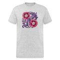 Männer Gildan Heavy T-Shirt - “Vintage Poppy“ - Grau meliert
