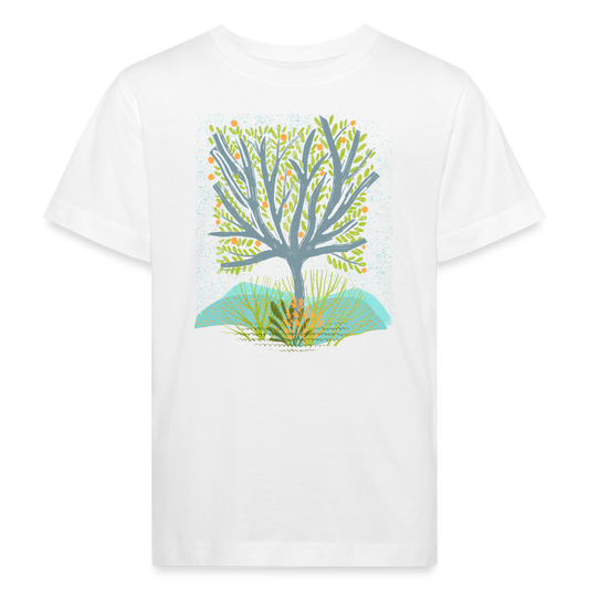 Kinder Bio-T-Shirt - “Frühlingswiese” - weiß