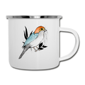 Vogel mit Tupfen - Emaille-Tasse - Hinter dem Mond