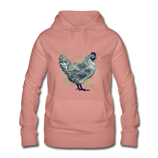 Grunge Huhn - Frauen Hoodie - Hinter dem Mond
