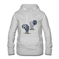 Staunende Eulen - Frauen Hoodie - Hinter dem Mond