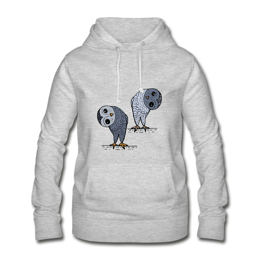 Staunende Eulen - Frauen Hoodie - Hinter dem Mond