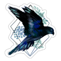 Dunkler Papagei - Sticker - Hinter dem Mond
