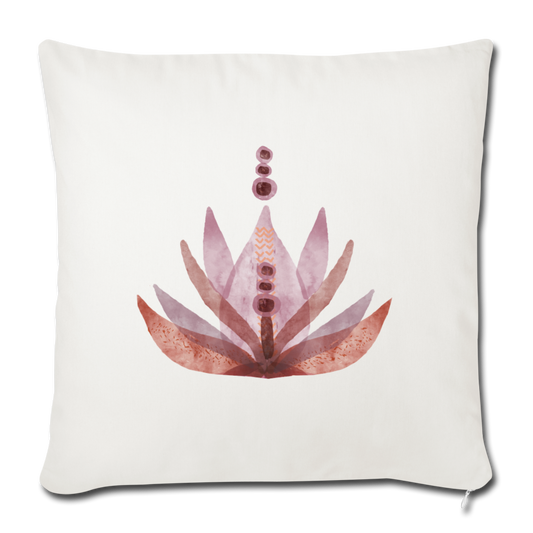 Sofakissenbezug 44 x 44 cm "Rosaroter Lotus" - Hinter dem Mond