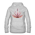 Frauen Hoodie "Rosaroter Lotus" - Hinter dem Mond