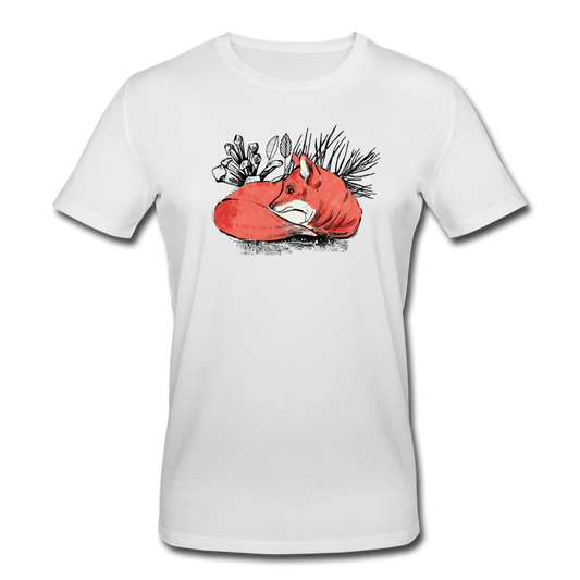 Männer Bio-T-Shirt von Stanley & Stella - "Ruhender Fuchs" - Hinter dem Mond