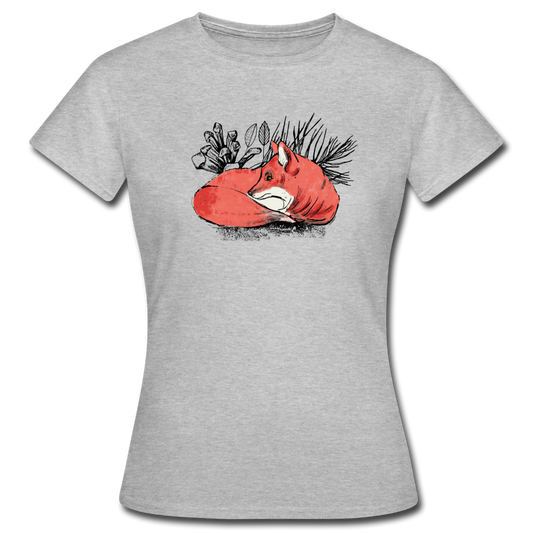 Frauen T-Shirt "Ruhender Fuchs" - Hinter dem Mond