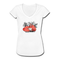 Frauen Vintage T-Shirt - "Ruhender Fuchs" - Hinter dem Mond