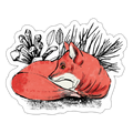 Sticker "Ruhender Fuchs" - Hinter dem Mond