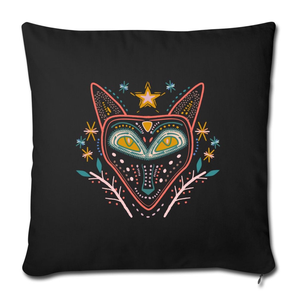 Sofakissen mit Füllung 44 x 44 cm - "Nachtfuchs" - Hinter dem Mond