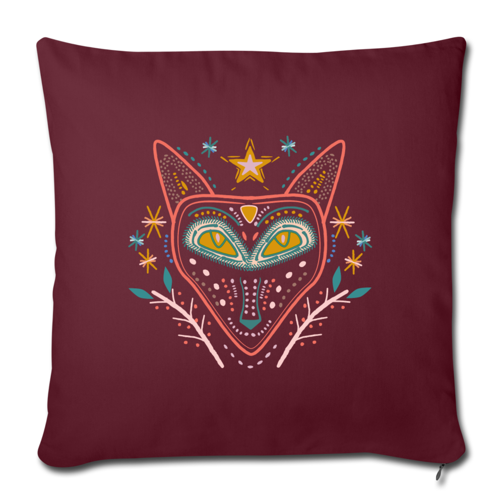 Sofakissen mit Füllung 44 x 44 cm - "Nachtfuchs" - Hinter dem Mond