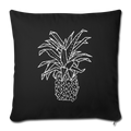 Sofakissen mit Füllung 44 x 44 cm - "Grafische Ananas" - Hinter dem Mond