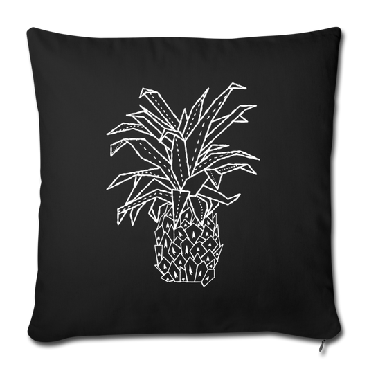 Sofakissen mit Füllung 44 x 44 cm - "Grafische Ananas" - Hinter dem Mond