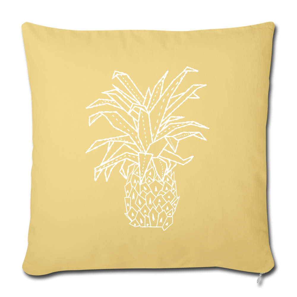 Sofakissen mit Füllung 44 x 44 cm - "Grafische Ananas" - Hinter dem Mond