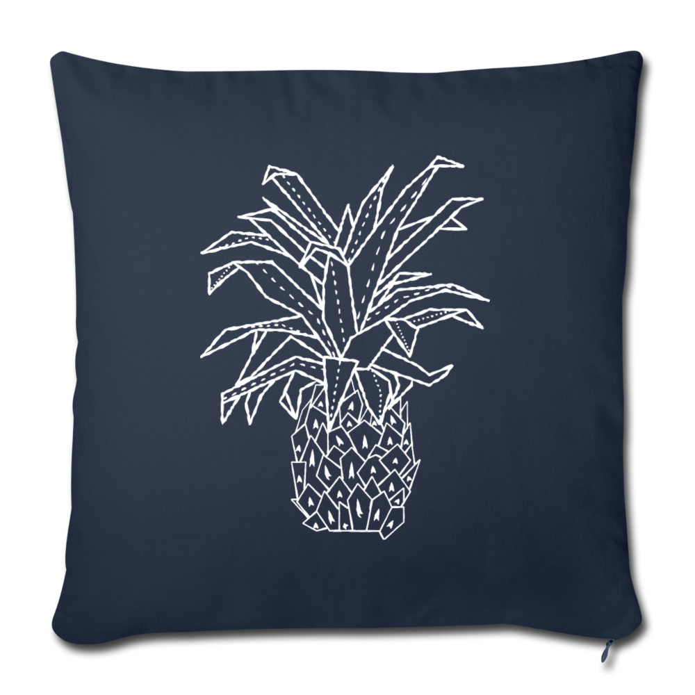 Sofakissenbezug 44 x 44 cm - "Grafische Ananas" - Hinter dem Mond