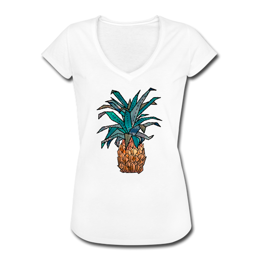 Frauen Vintage T-Shirt "Ananas Bronze" - Hinter dem Mond