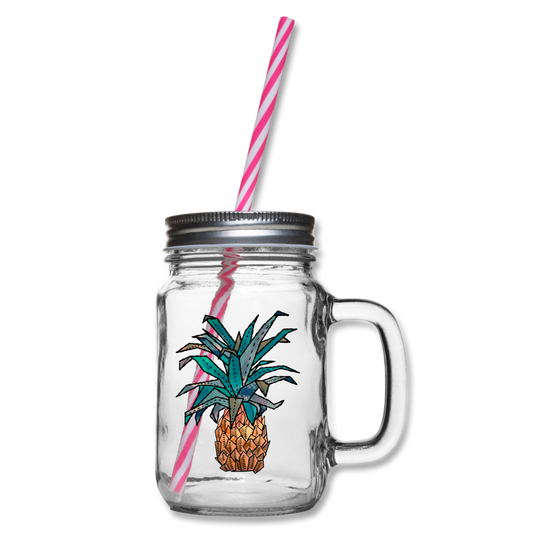 Henkelglas mit Schraubdeckel "Ananas Bronze" - Hinter dem Mond