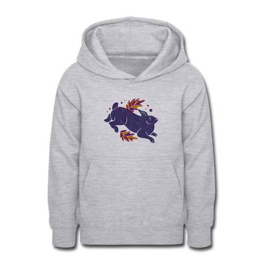 Teenager Hoodie "Hase im Laub" - Hinter dem Mond