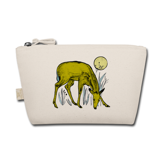Täschchen "Reh in Olive" - Hinter dem Mond