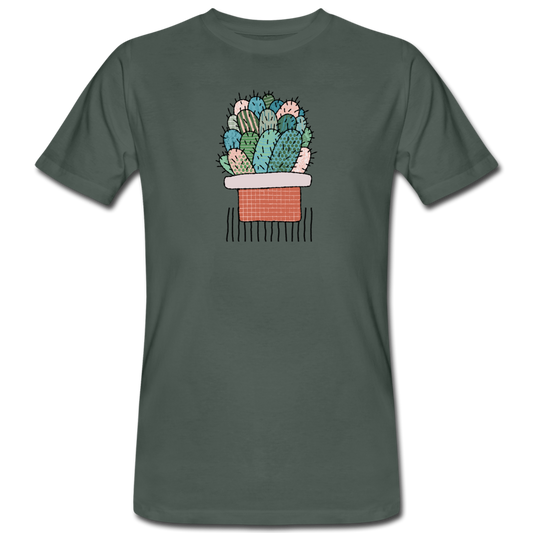Männer Bio-T-Shirt - Kaktus in Terracotta - Hinter dem Mond