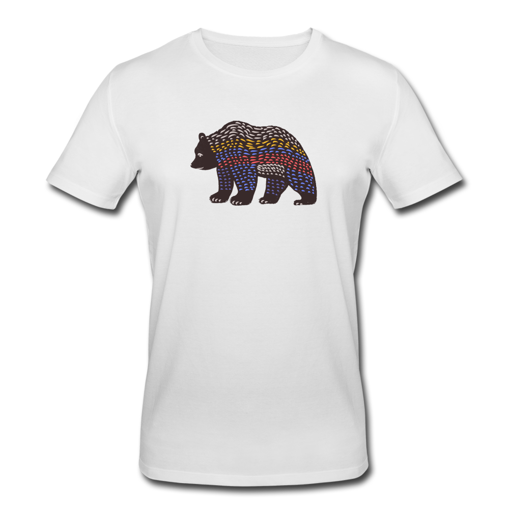 Männer Bio-T-Shirt von Stanley & Stella - "Bunter Grizzly" - Hinter dem Mond