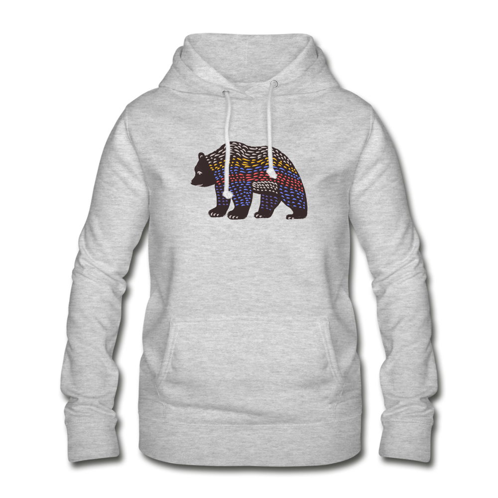Frauen Hoodie "Bunter Grizzly" - Hinter dem Mond