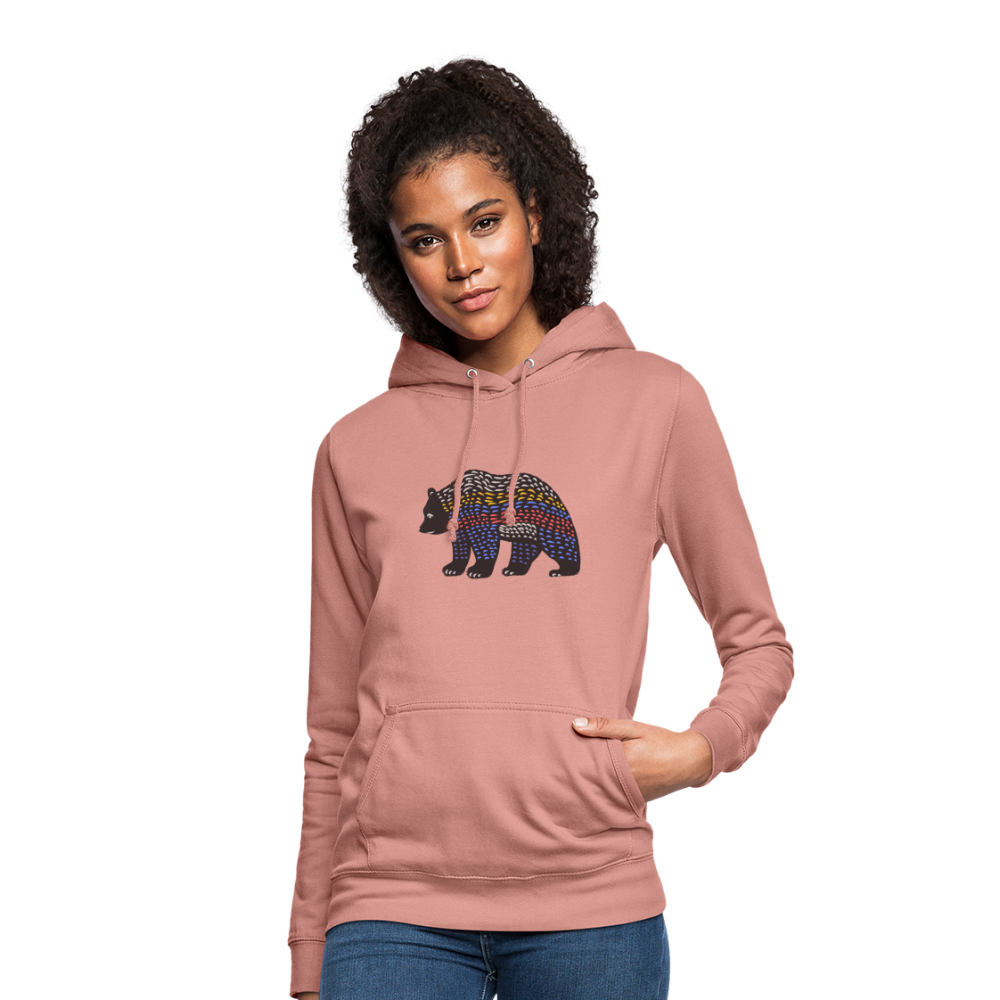 Frauen Hoodie "Bunter Grizzly" - Hinter dem Mond