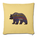 Sofakissenbezug 44 x 44 cm - "Bunter Grizzly" - Hinter dem Mond