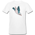 Männer Bio-T-Shirt - "Vogel im Sturzflug" - Hinter dem Mond