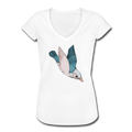 Frauen Vintage T-Shirt - "Vogel im Sturzflug" - Hinter dem Mond