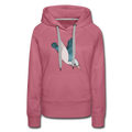 Frauen Premium Hoodie - "Vogel im Sturzflug" - Hinter dem Mond