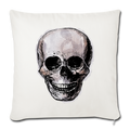 Sofakissen mit Füllung 44 x 44 cm - "Totenkopf in Tinte" - Hinter dem Mond