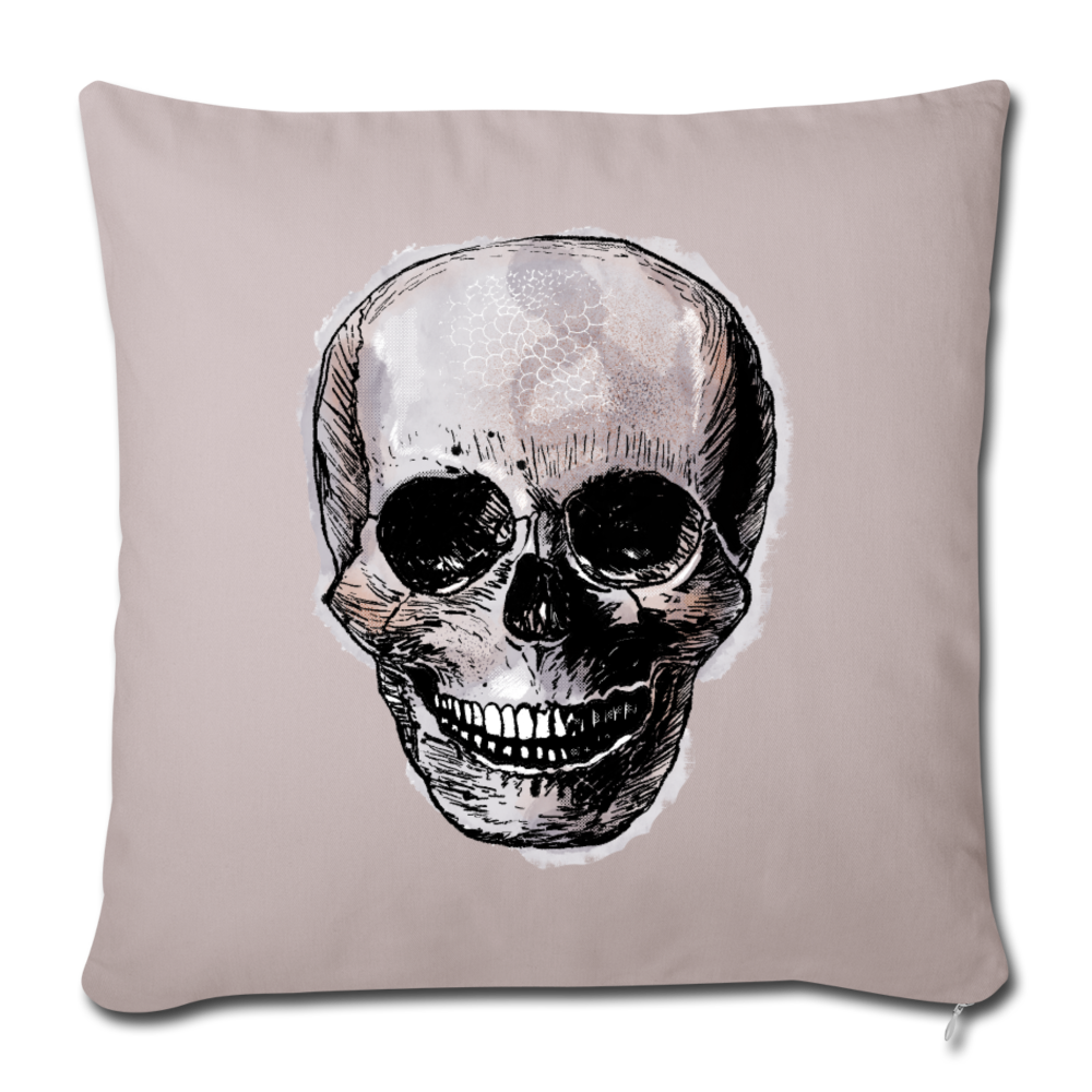 Sofakissen mit Füllung 44 x 44 cm - "Totenkopf in Tinte" - Hinter dem Mond