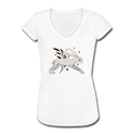Frauen Vintage T-Shirt - "Winterhase" - Hinter dem Mond