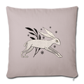Sofakissenbezug 44 x 44 cm - "Winterhase" - Hinter dem Mond
