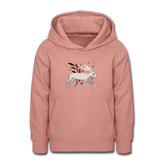Teenager Hoodie "Winterhase" - Hinter dem Mond