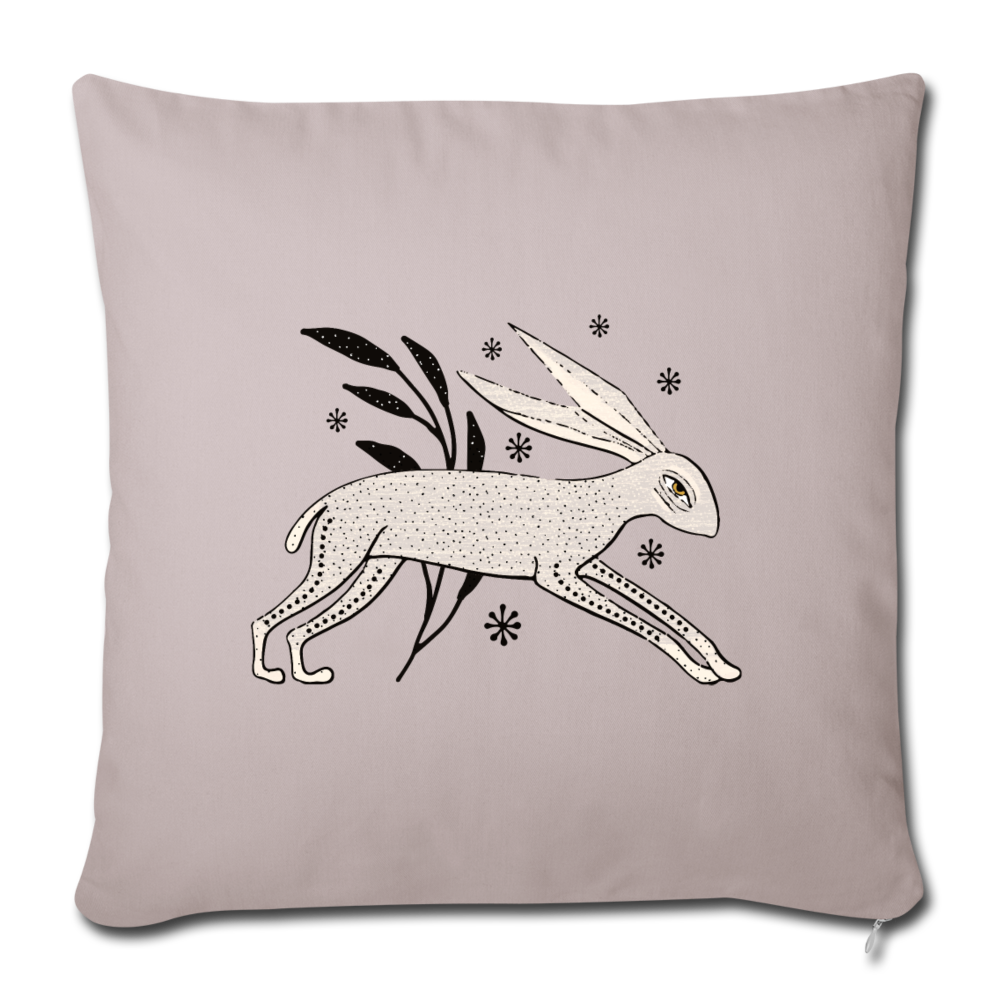 Sofakissen mit Füllung 44 x 44 cm - "Winterhase" - Hinter dem Mond
