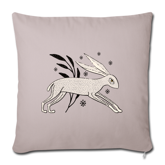 Sofakissen mit Füllung 44 x 44 cm - "Winterhase" - Hinter dem Mond