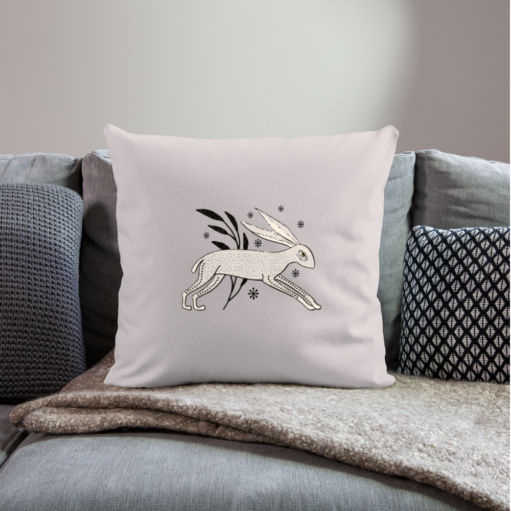 Sofakissen mit Füllung 44 x 44 cm - "Winterhase" - Hinter dem Mond