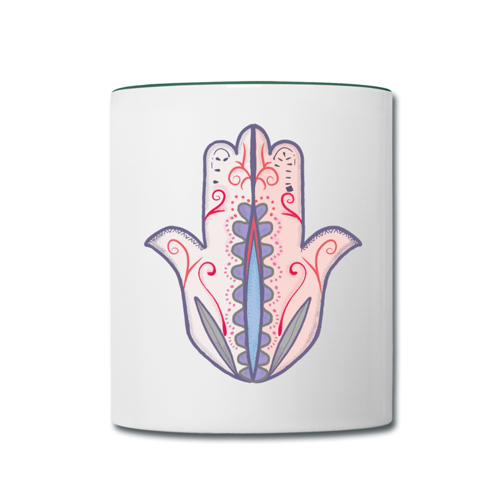 Tasse zweifarbig "Hand der Fatima" - Hinter dem Mond