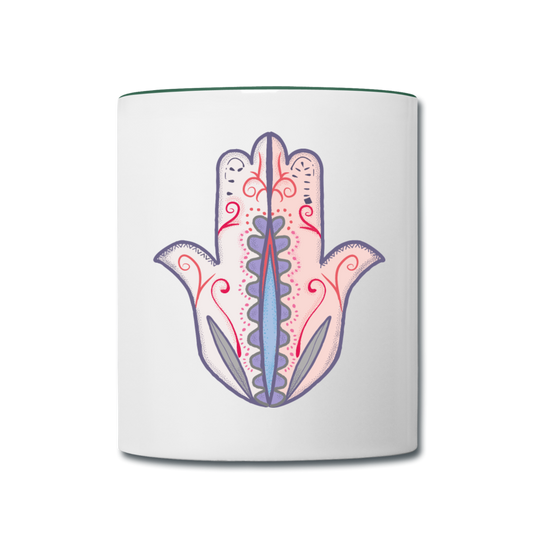 Tasse zweifarbig "Hand der Fatima" - Hinter dem Mond