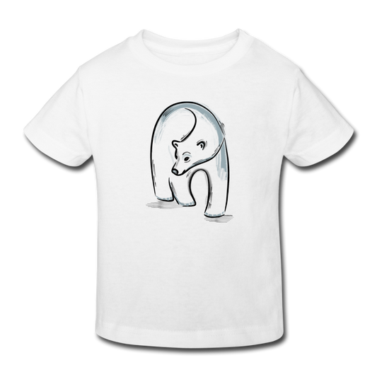 Kinder Bio-T-Shirt - "Eisbär in Tusche" - Hinter dem Mond