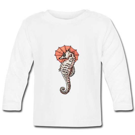 Baby Langarmshirt - "Seepferdchen Mandarin" - Hinter dem Mond