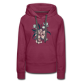 Frauen Premium Hoodie - "Vintage-Orchideen" - Hinter dem Mond