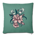 Sofakissenbezug 44 x 44 cm - "Vintage-Orchideen" - Hinter dem Mond
