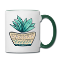 Tasse zweifarbig - Aloe Vera - Hinter dem Mond