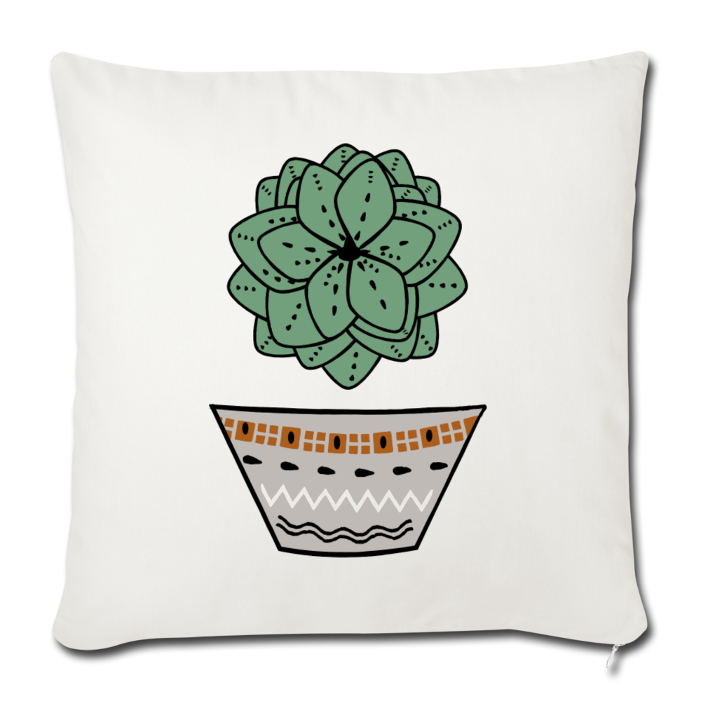 Sofa pillow with filling 45cm x 45cm - "Sukkulent" - Hinter dem Mond